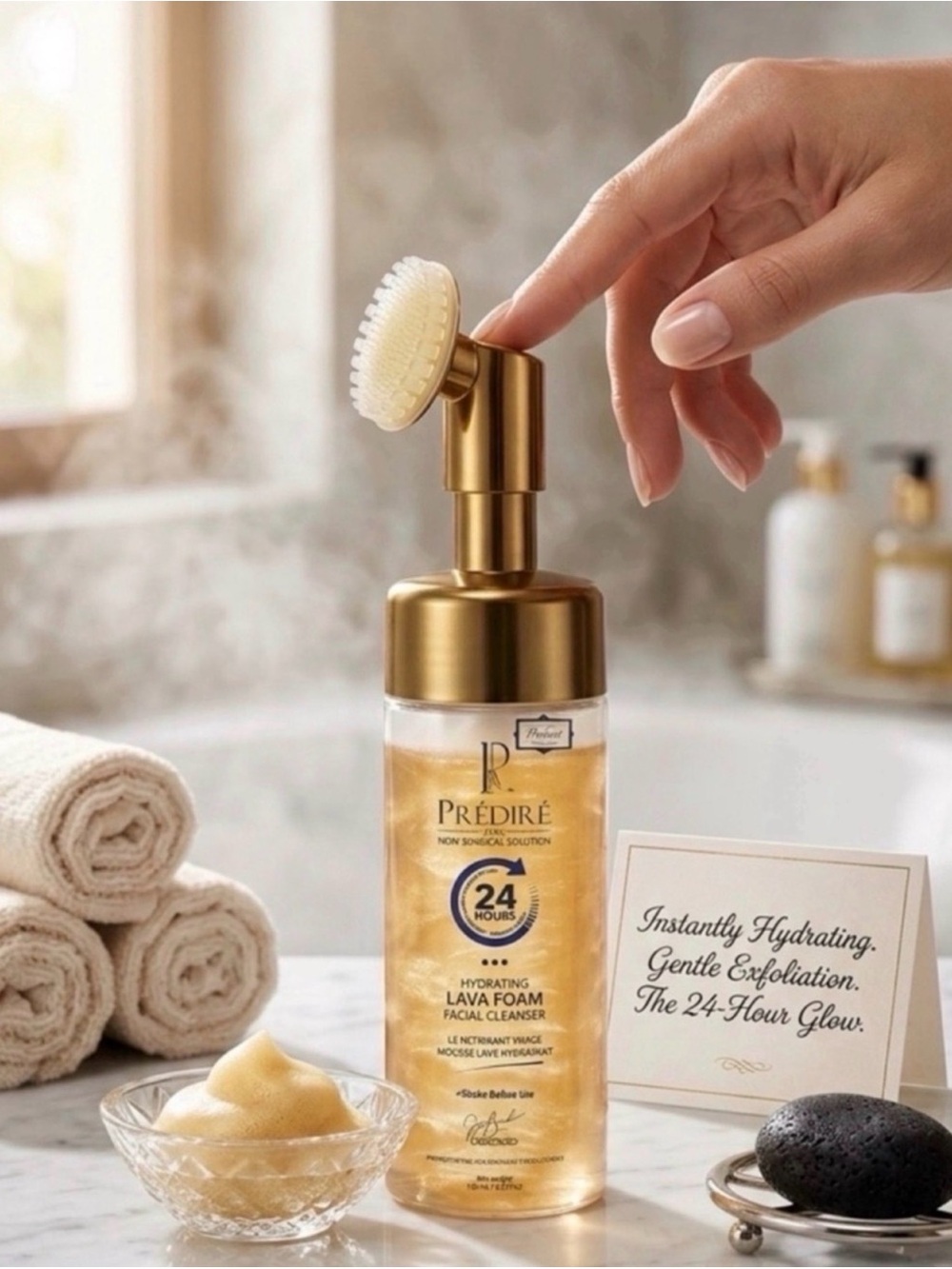 Hydrating Lava Foam Facial Cleanser - Gold